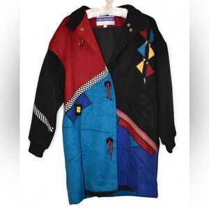 Mary Lou Ozbolt Storer Wool Womens Overcoat Coat